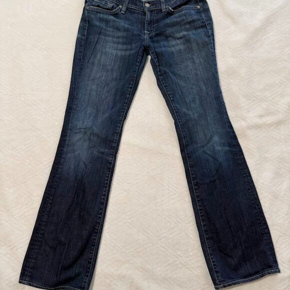 7 For All Mankind Bootcut Jeans Womens 30 Low Rise Full Length - Picture 2 of 10